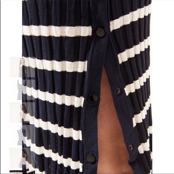 Solid & Striped The Kimberly Knit Midi dress Navy stripe - Picture 3 of 13